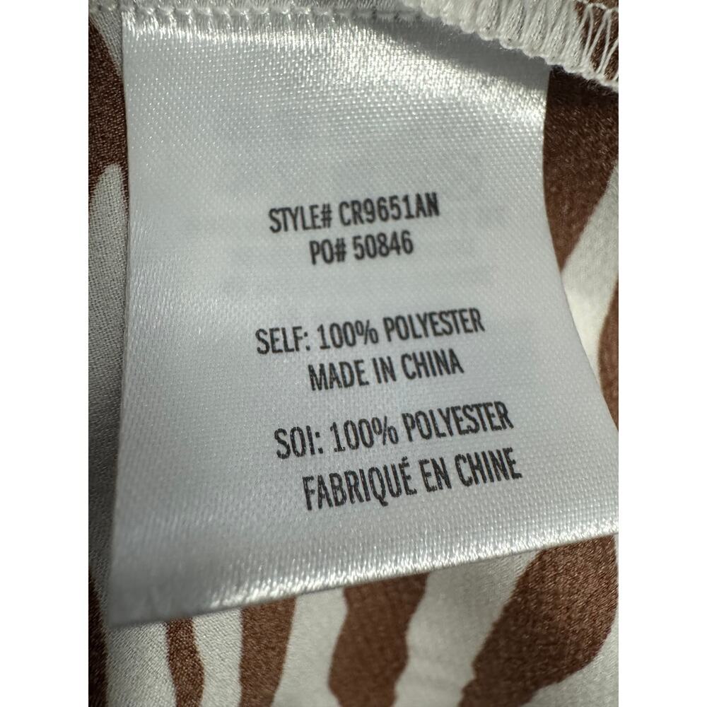 EVA FRANCO (Sold at Anthropologie) - Anita Zebra-Striped Button down in SZ (XL) - Picture 4 of 9